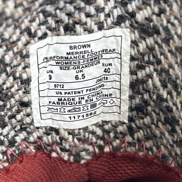 Merrell Freisa Slouch Ankle Boots Womens Sz 9 Brown Suede Zip Booties Outdoors - Picture 8 of 9